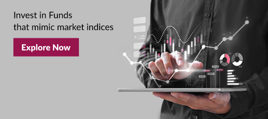 Invest in funds that mimic markte indices